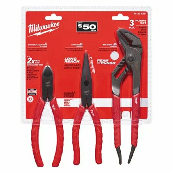 Milwaukee Tool 3-Pc Pliers Kit ML48-22-6331